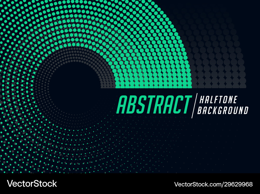 Stylish circular halftone pattern abstract vector image