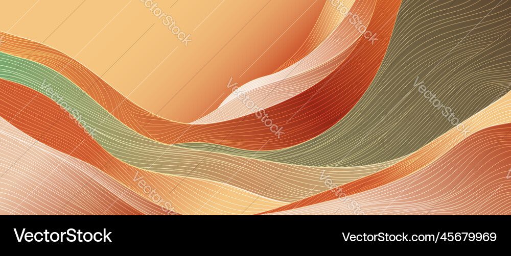 Abstract art template with curve pattern japanese Abstract art template with curve pattern japanese vector image