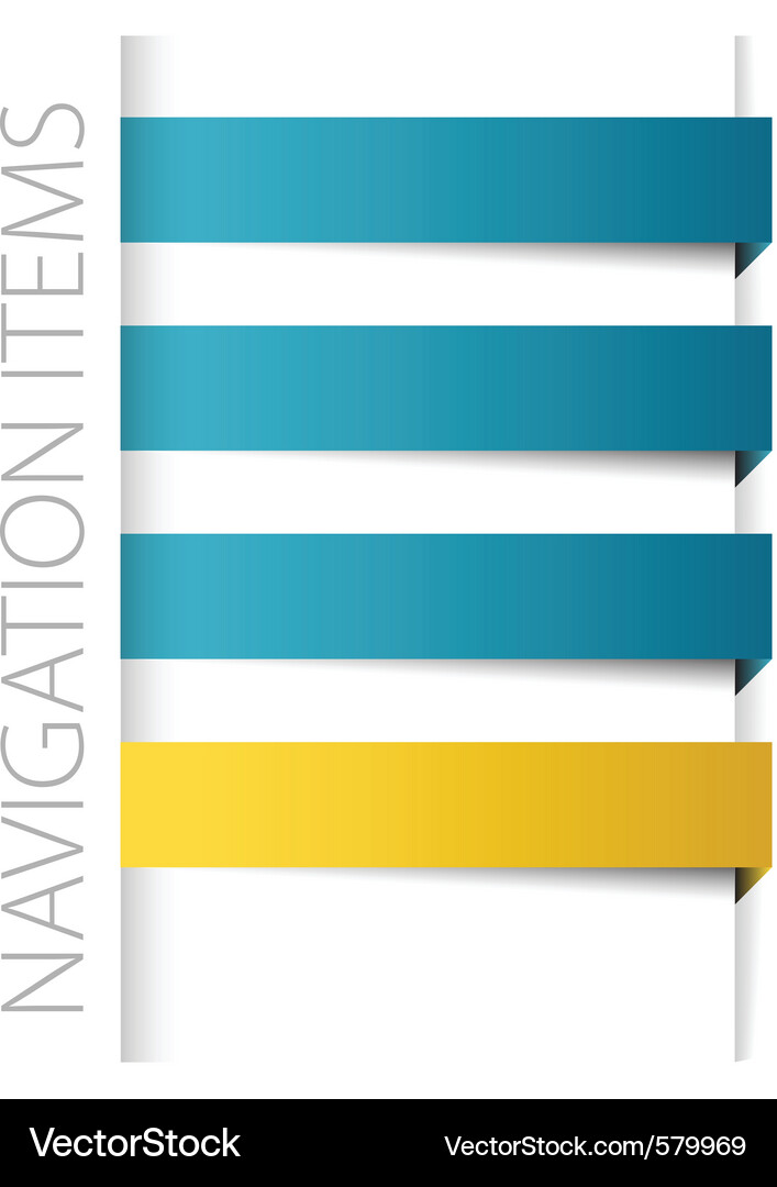 Blue Labels and Bars Vector Image