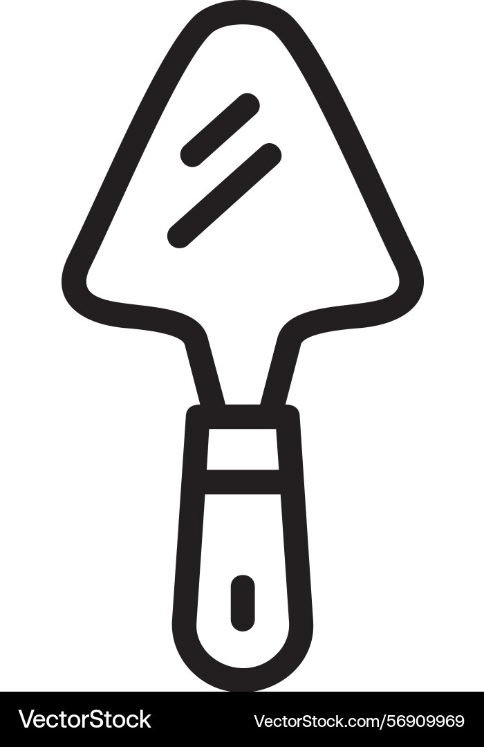 Cake server linear style icon design Vector Image