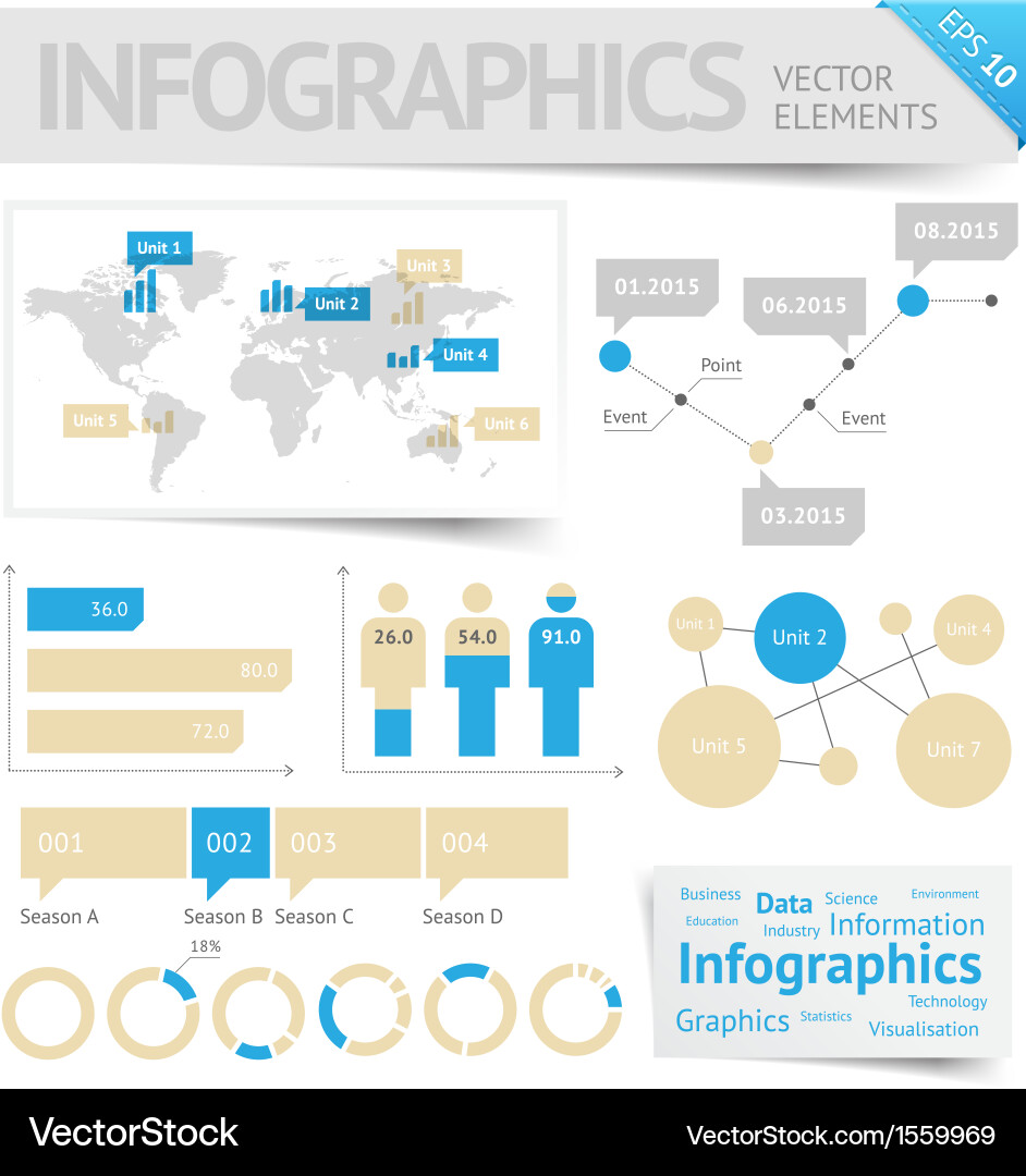 Infographic design elements Vector Image
