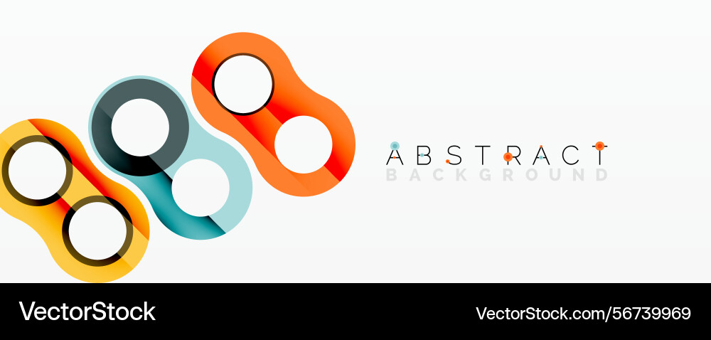 Modern design features overlapping circles Modern design features overlapping circles vector image