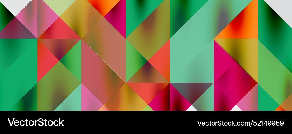 Tech minimal overlapping triangle shapes elements Vector Image