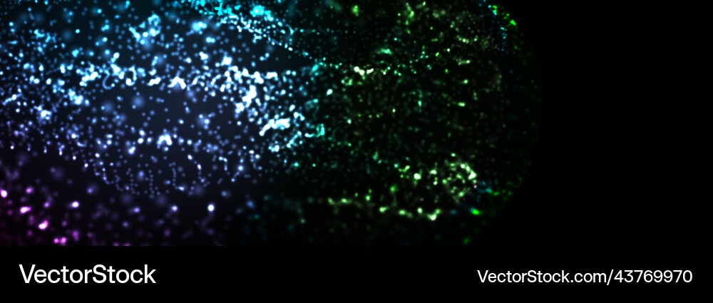 Abstract background glowing particles dynamic flow Abstract background glowing particles dynamic flow vector image