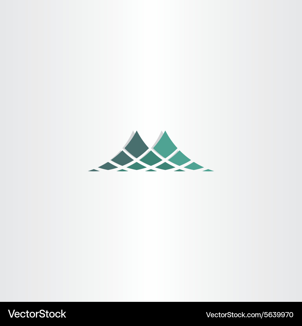 Berg Halftone Icon Vektorbild