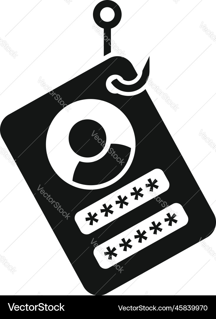 Data phishing icon simple virus hacker Data phishing icon simple virus hacker vector image