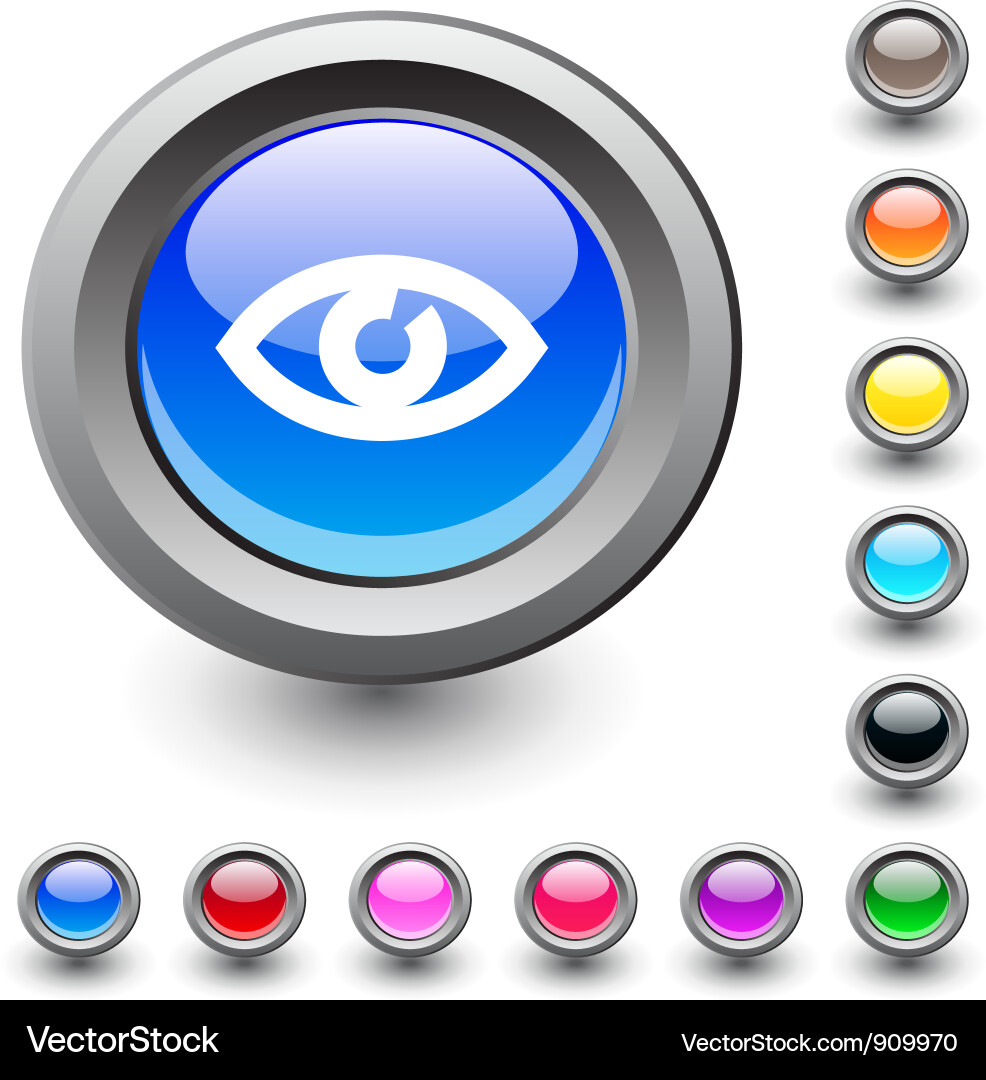 Button Eye Vector Button eyes Vector Images & Graphics for Commercial Use | VectorStock
