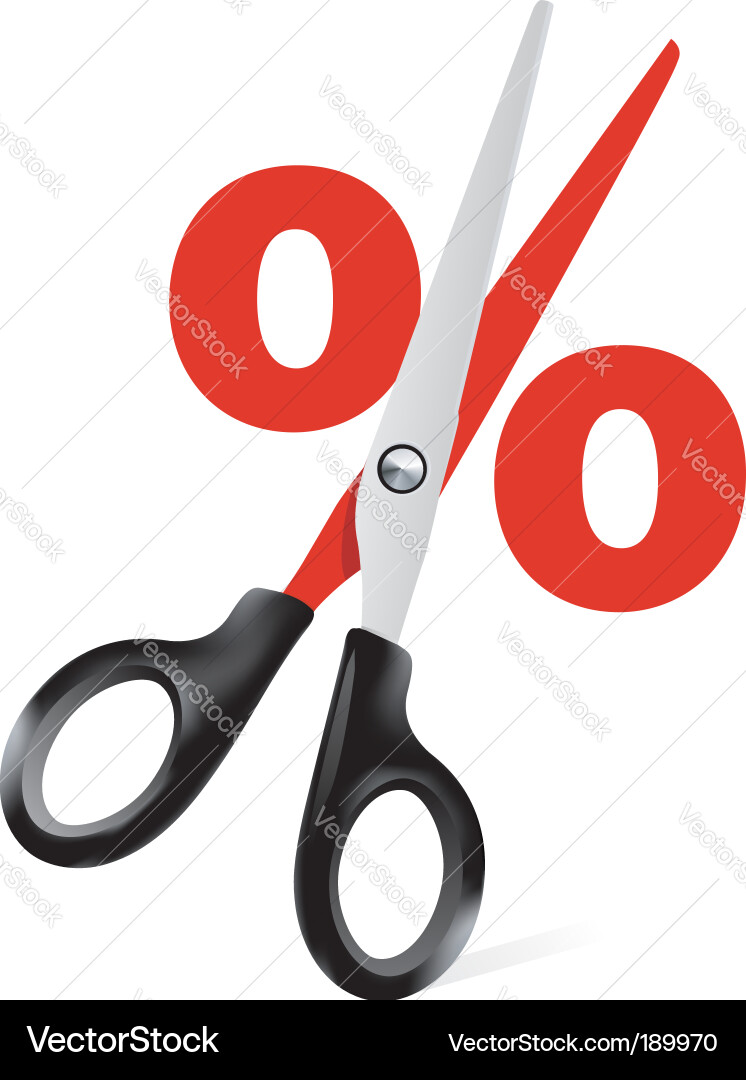 Scissors vector image