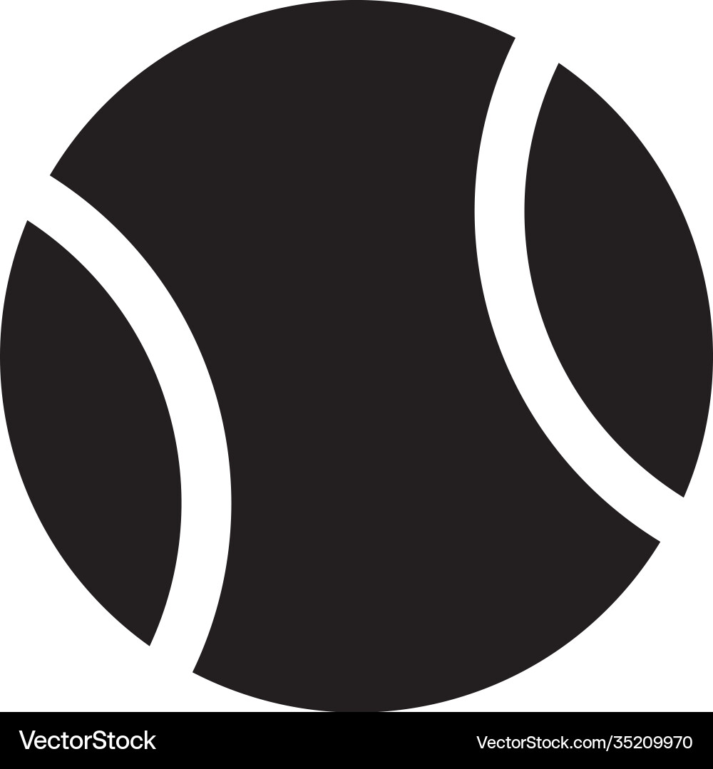 Tennis ball Royalty Free Vector Image - VectorStock