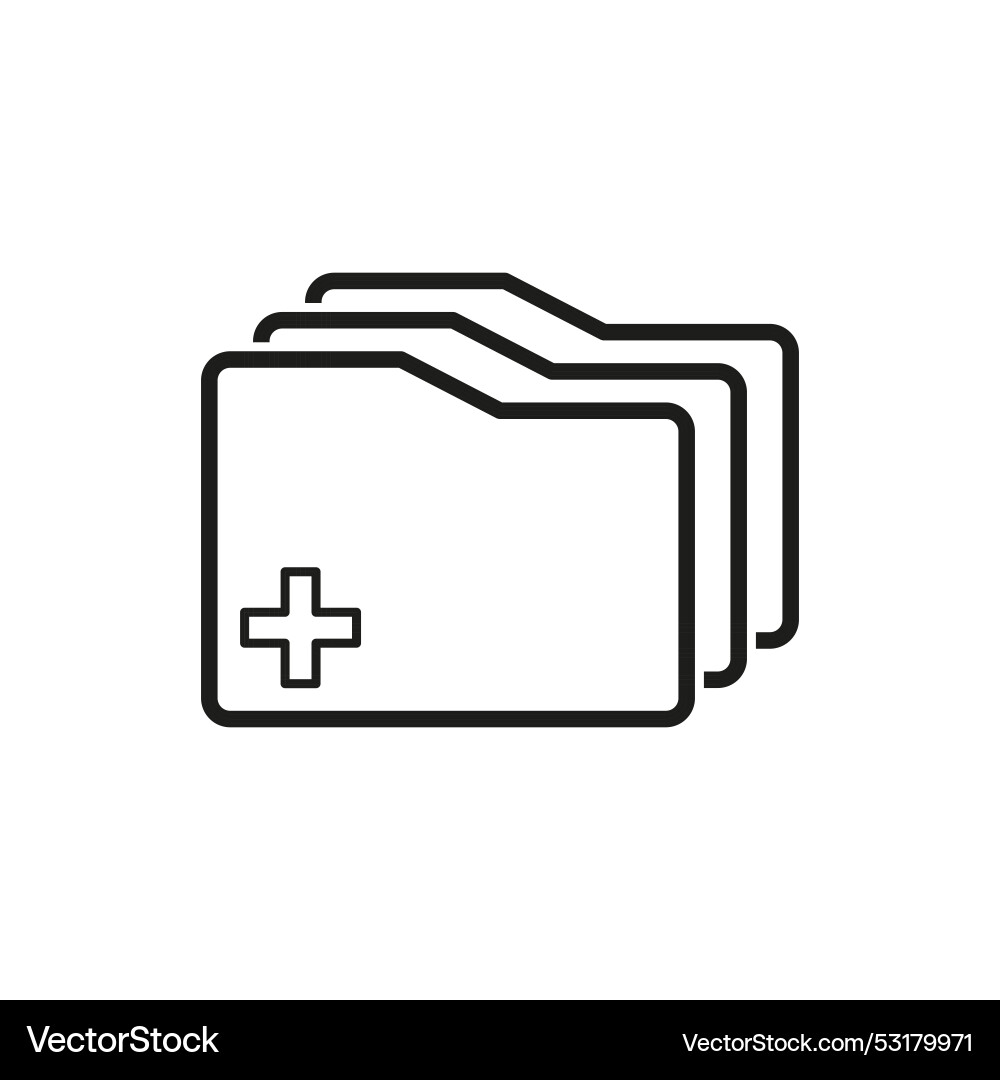 Add folder icon archive report eps 10 Add folder icon archive report eps 10 vector image
