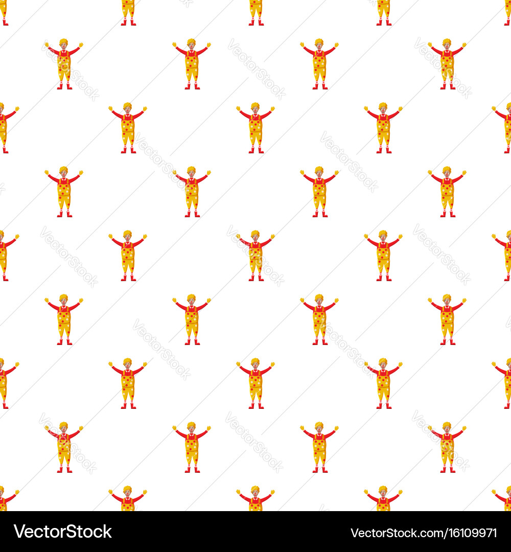 Clown pattern Vector Image