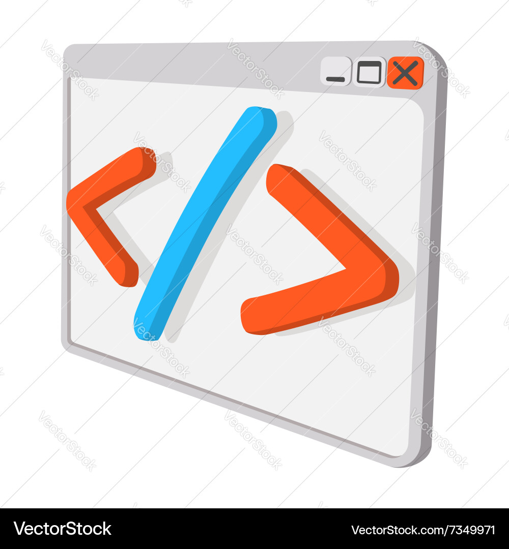 Coding Icon Set Vector Image