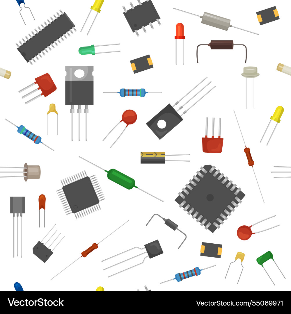 Micro scheme pattern reductor transistor Micro scheme pattern reductor transistor vector image
