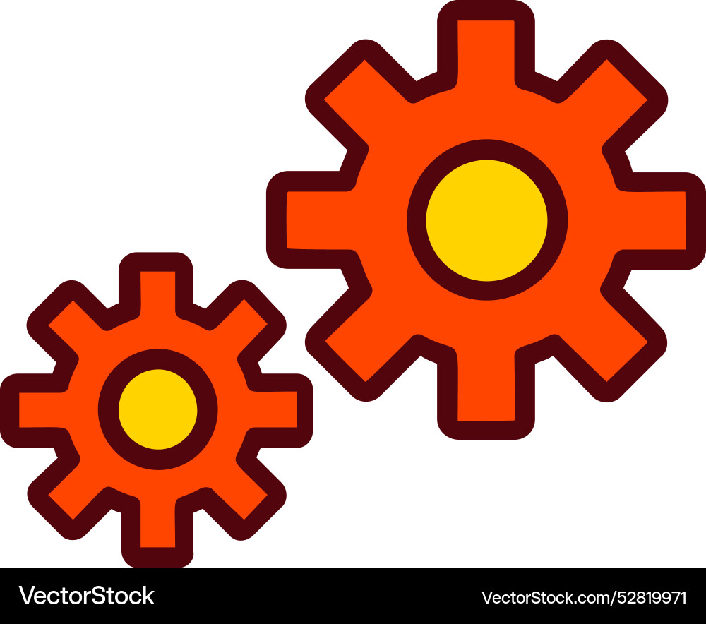 Setting icon design Vector Image
