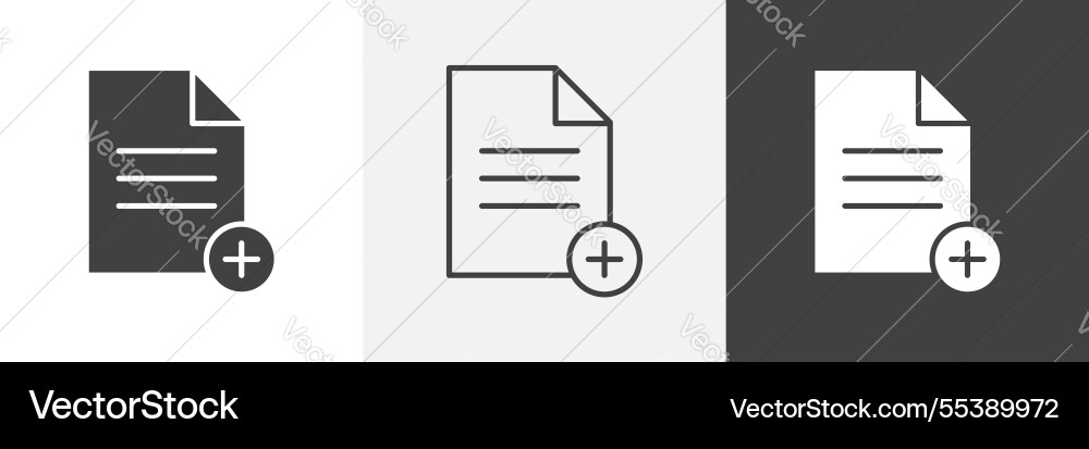 Add document icons graphics pack Add document icons graphics pack vector image