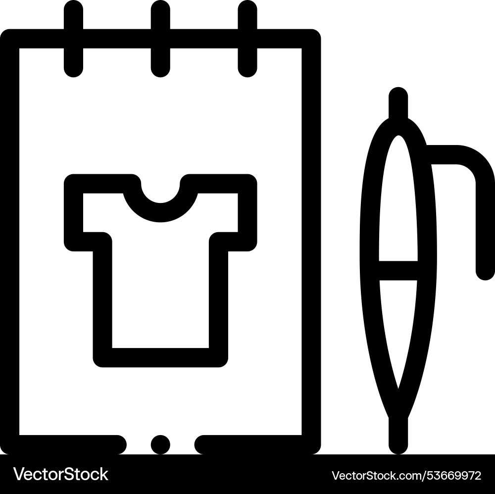 Fashion icon thin linear style design isolated Fashion icon thin linear style design isolated vector image