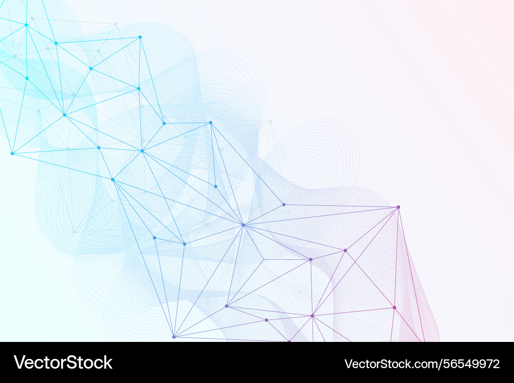 Global network connection website header or banner vector image