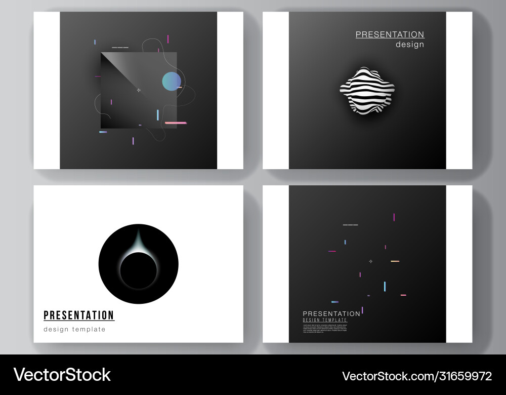 Layout presentation slides design Layout presentation slides design vector image