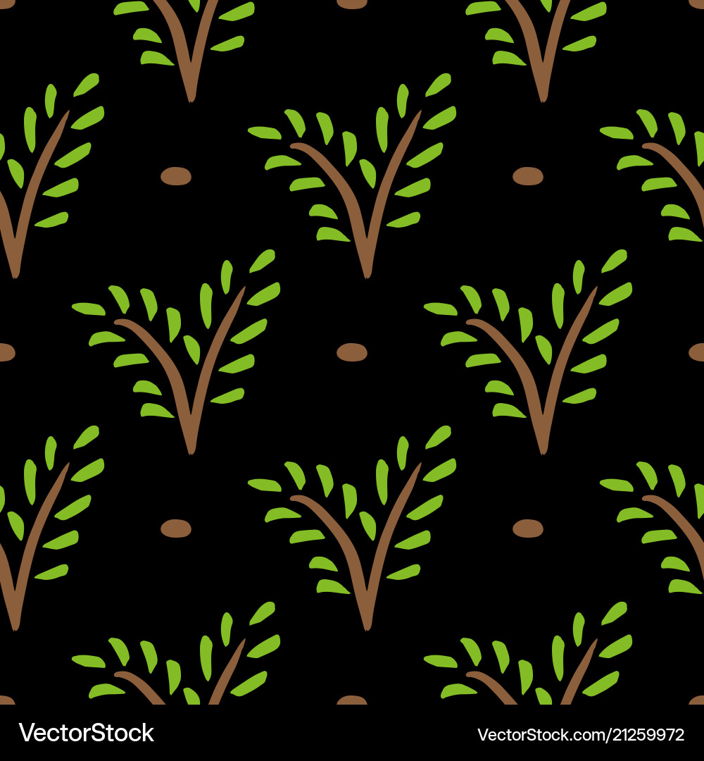 Seamless tree pattern Seamless tree pattern vector image