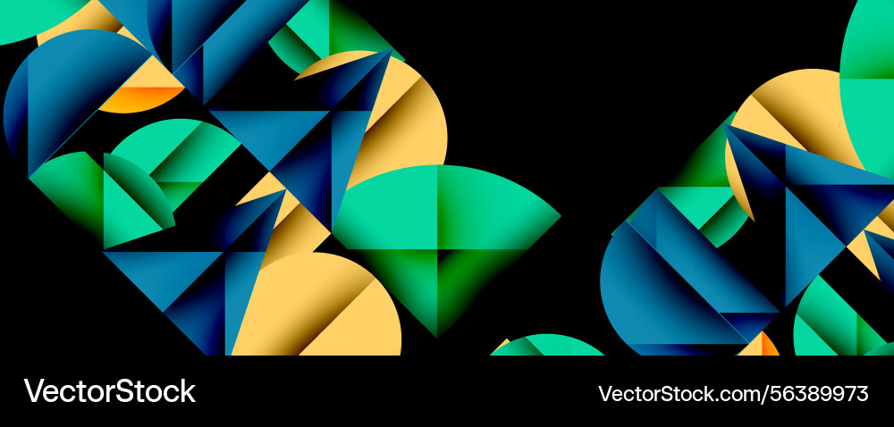 Abstract geometric shapes overlap creating Abstract geometric shapes overlap creating vector image