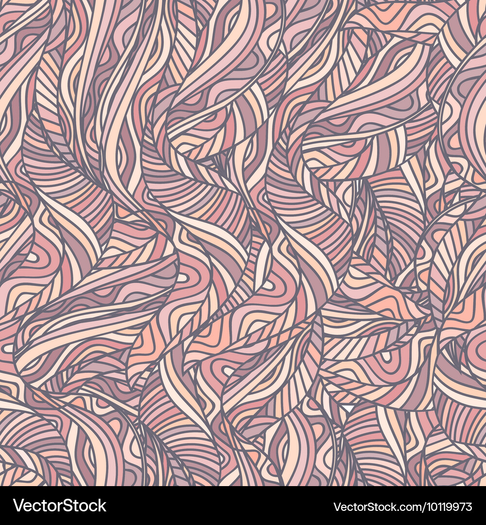 Abstract of wavy lines background seamless pattern Vector Image