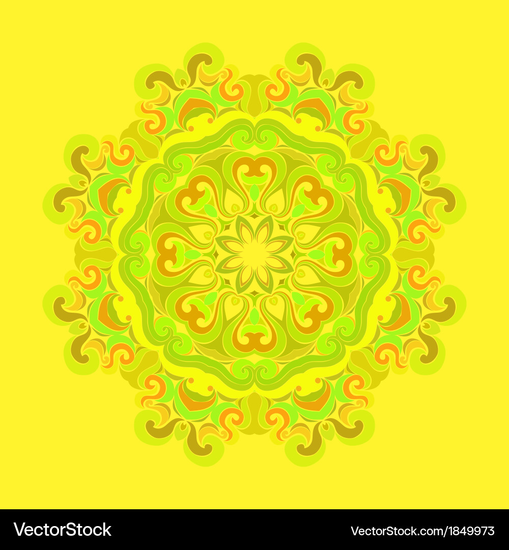 Abstract round seamless pattern vector image
