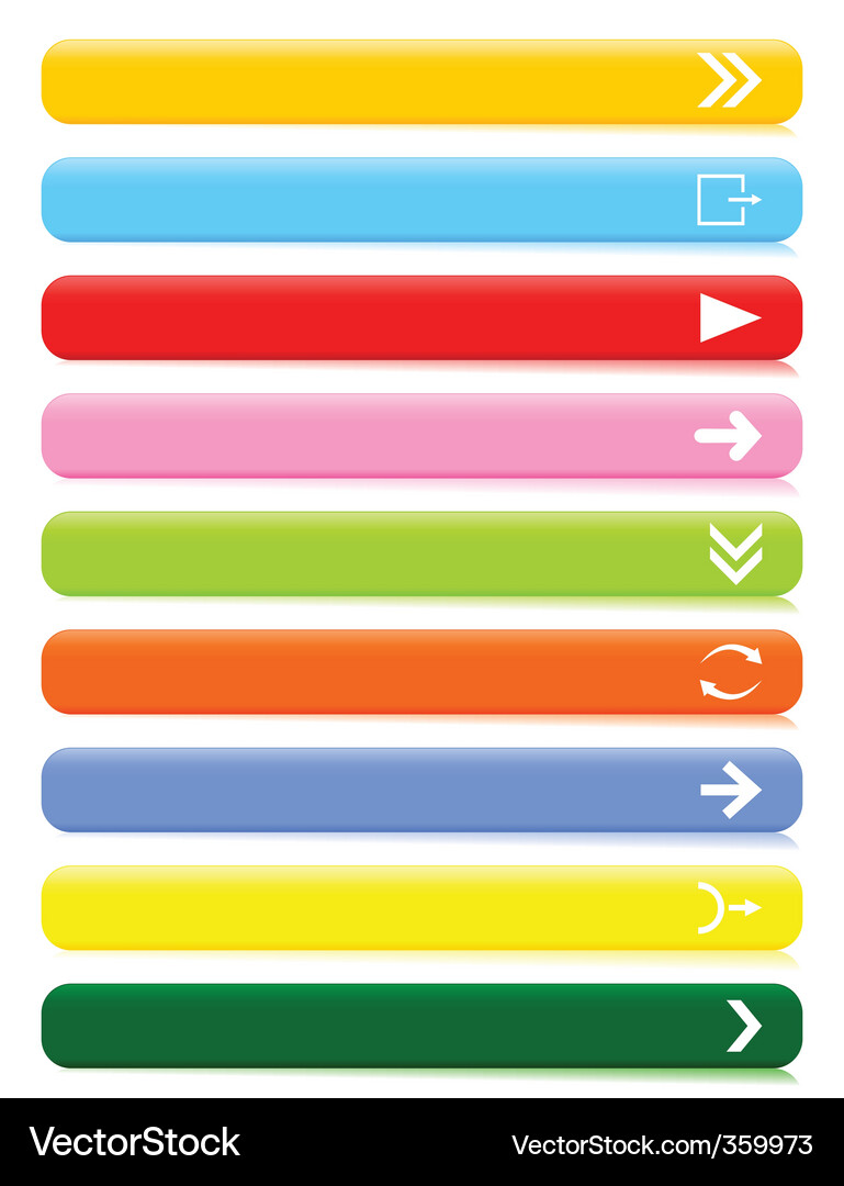 Arrow buttons Vector Image
