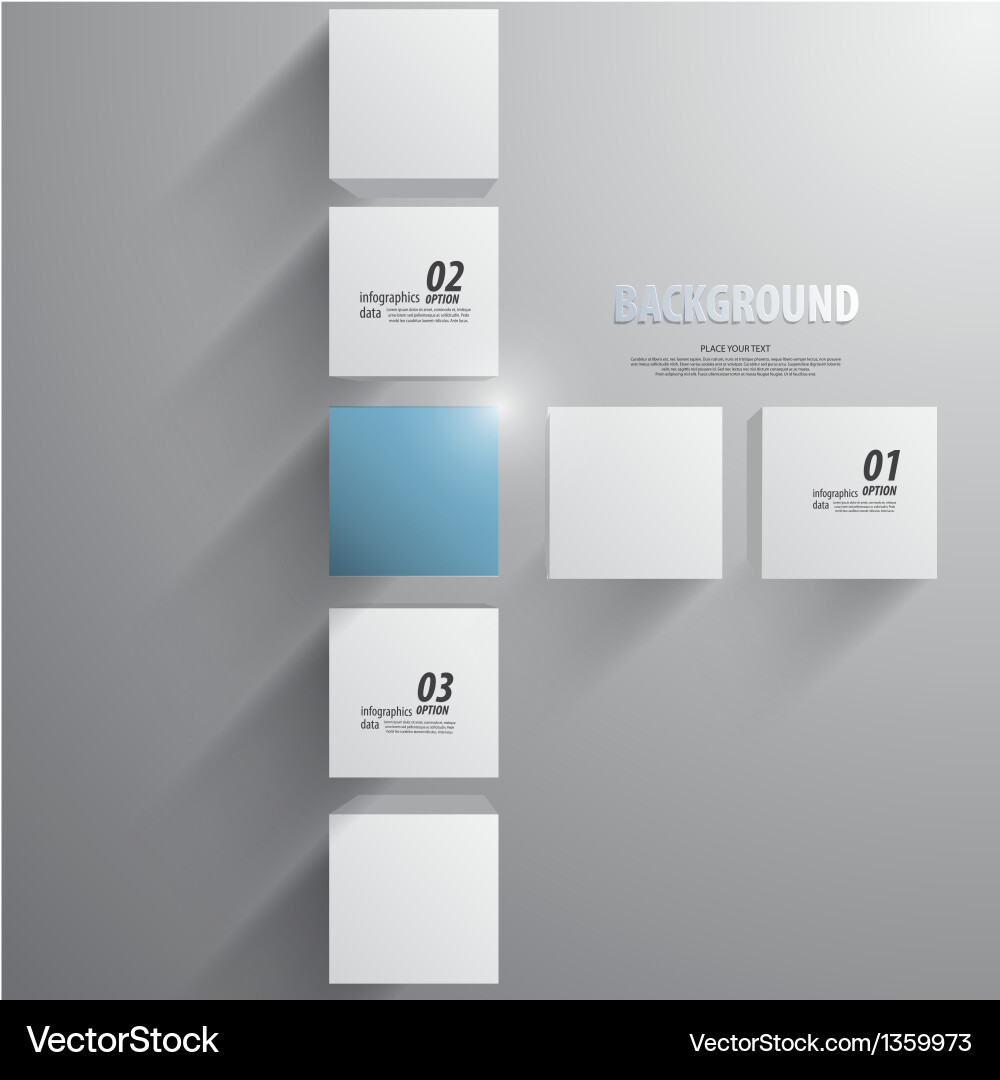 Modern 3D Cube Background vector image