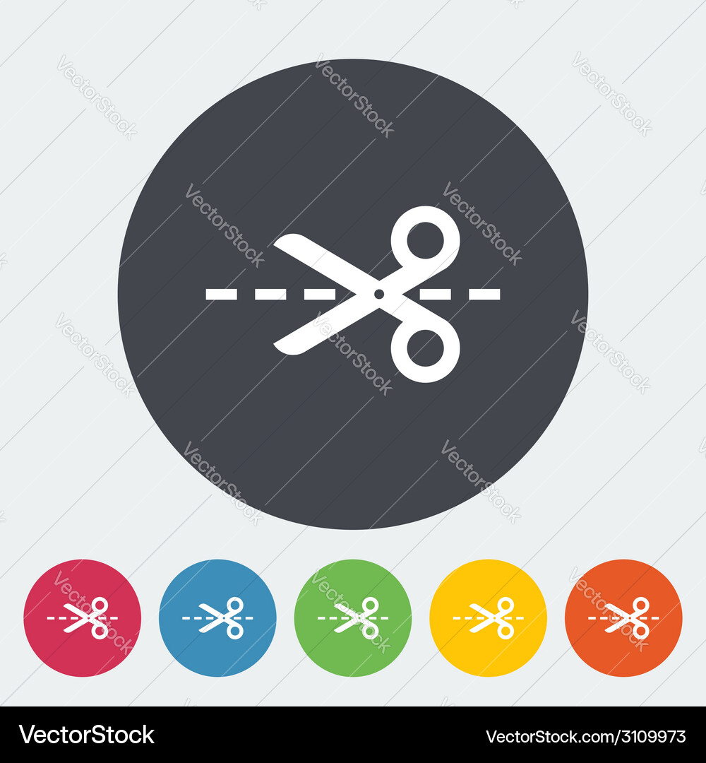 Simple Scissors Icon Vector Image