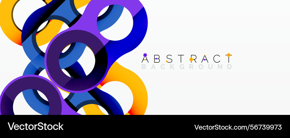 Vibrant overlapping circles create dynamic Vibrant overlapping circles create dynamic Vector Image