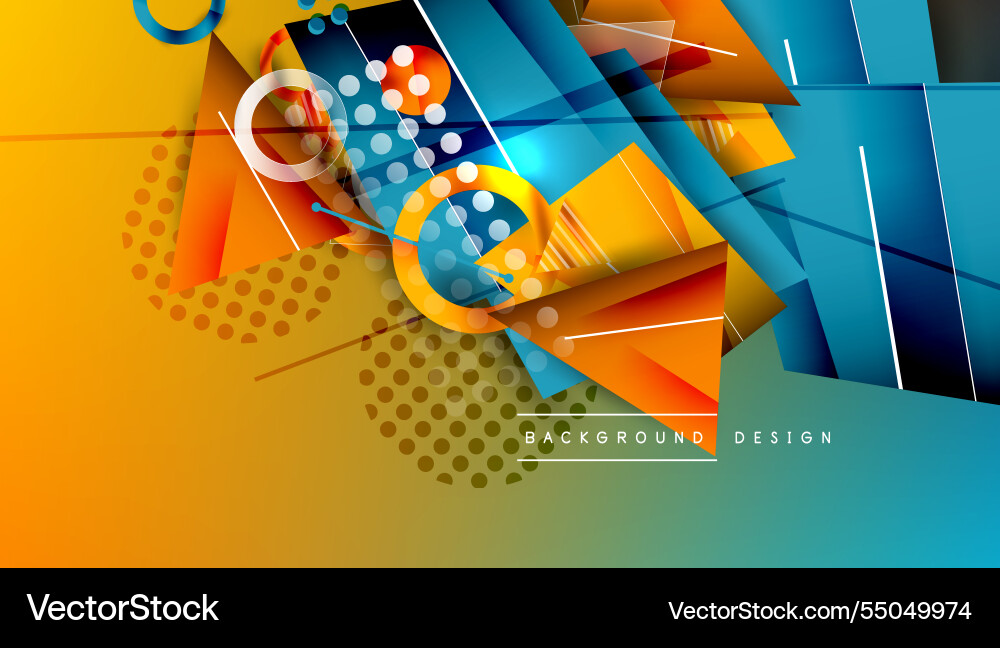 Abstract background - overlapping circles Vector Image