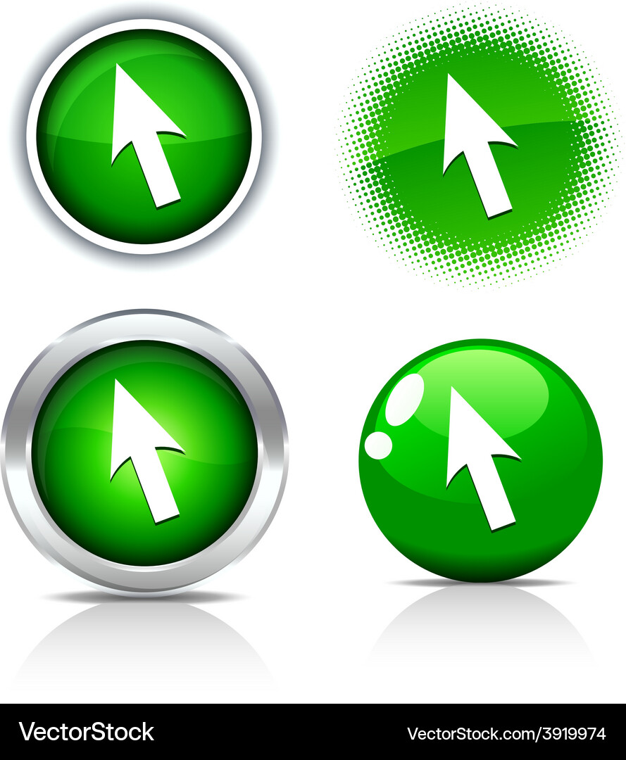 Cursor buttons Vector Image
