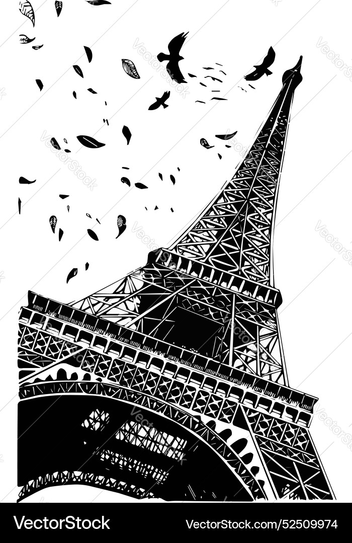 Eiffel tower Vector Image