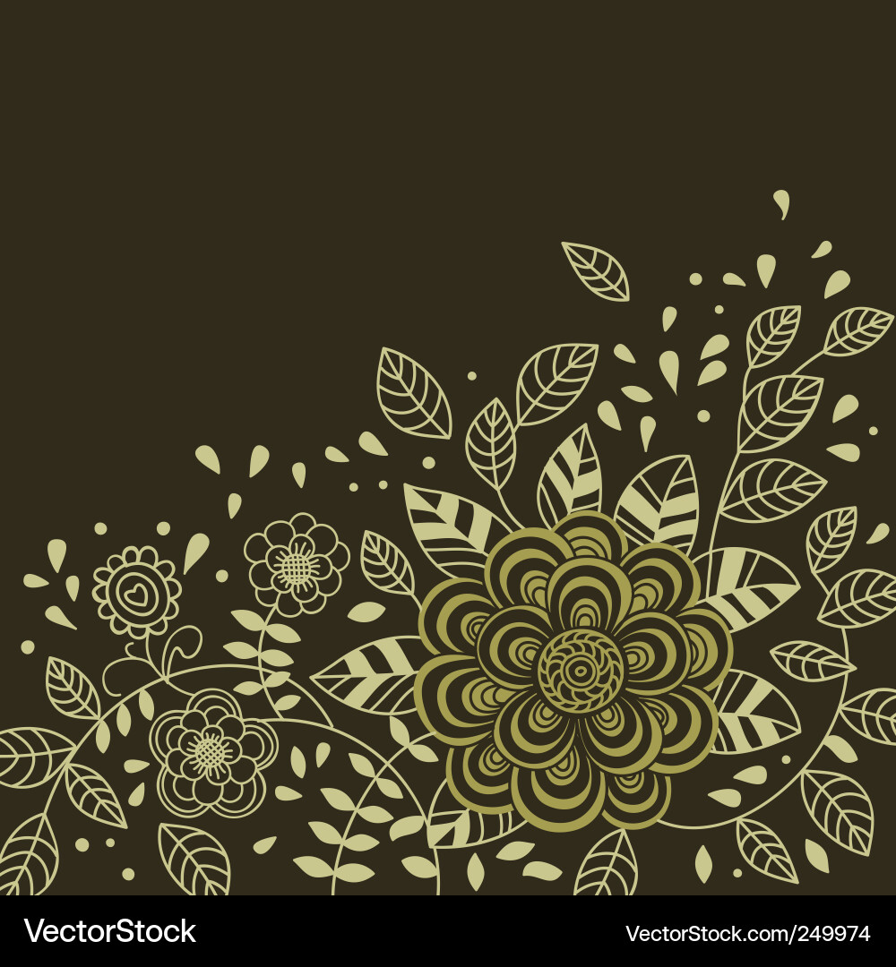 Floral background Royalty Free Vector Image - VectorStock
