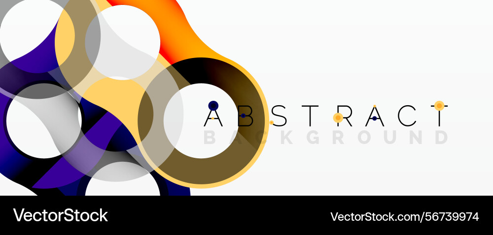 Modern design features overlapping circles Modern design features overlapping circles vector image