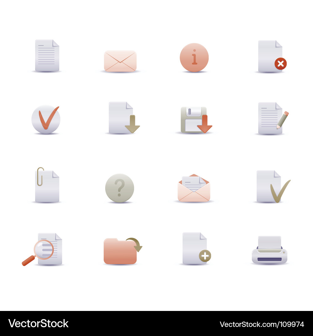 Web icons Vector Image