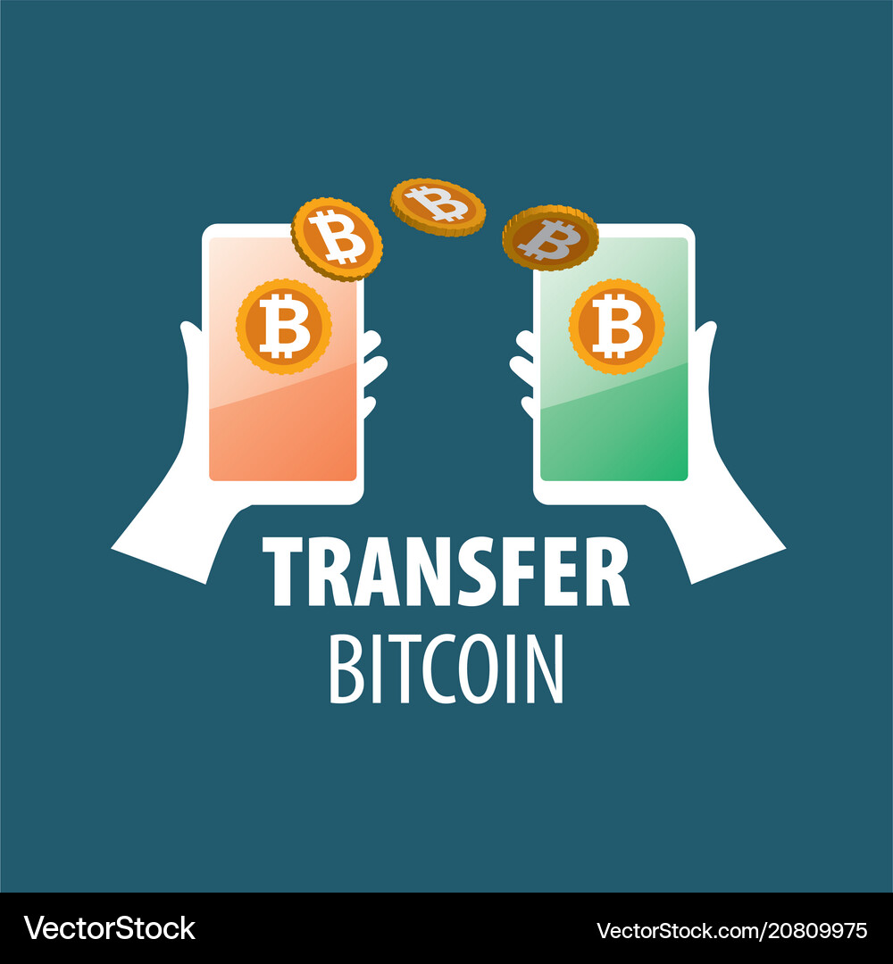 Logo bitcoin money transfer – Royalty-Free Vector | VectorStock