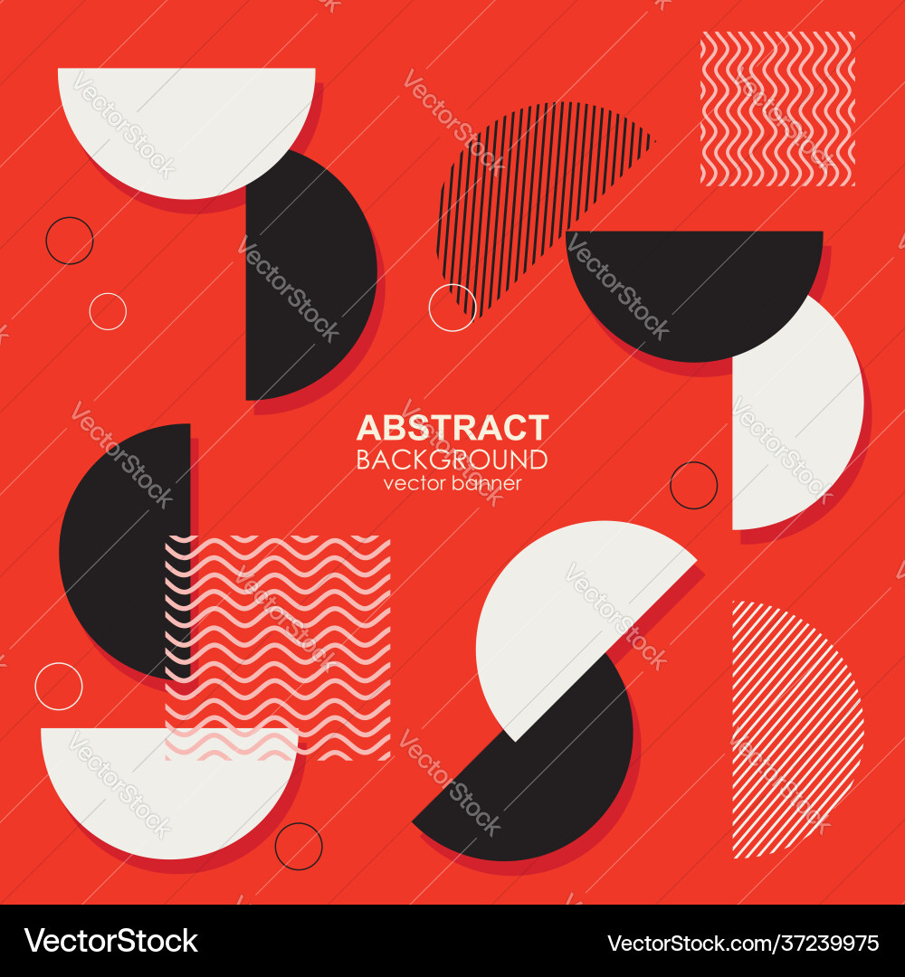Retro sign in abstract shape background flat Vector Image