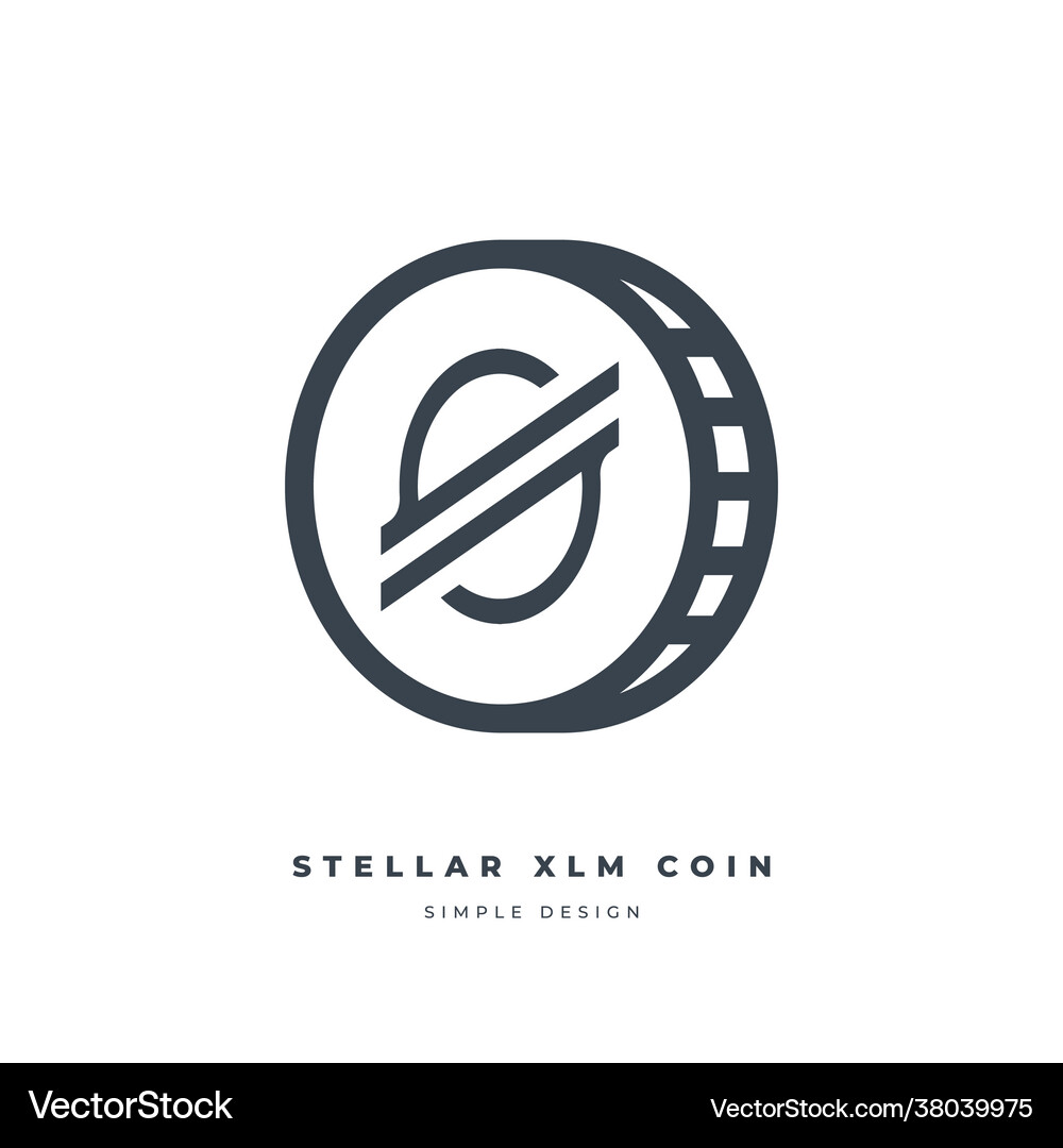 Stellar xlm cryptocurrency line icon – Royalty-Free Vector | VectorStock