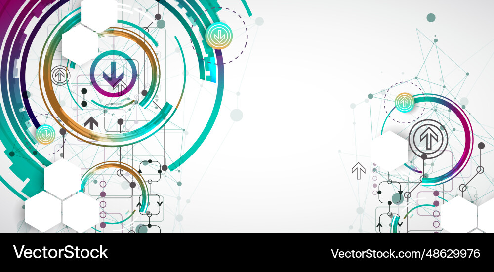 Abstract background with plexus effect scientific Abstract background with plexus effect scientific Vector Image