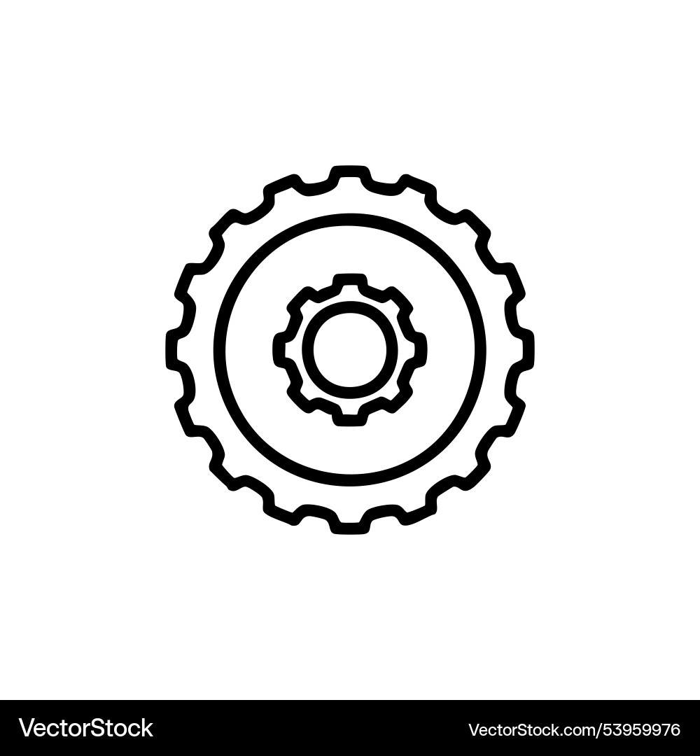 Black setting icon design Vector Image