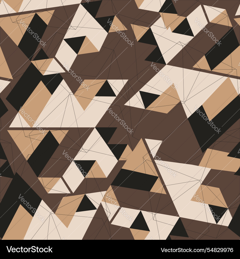 Geometric camouflage texture pattern background Vector Image