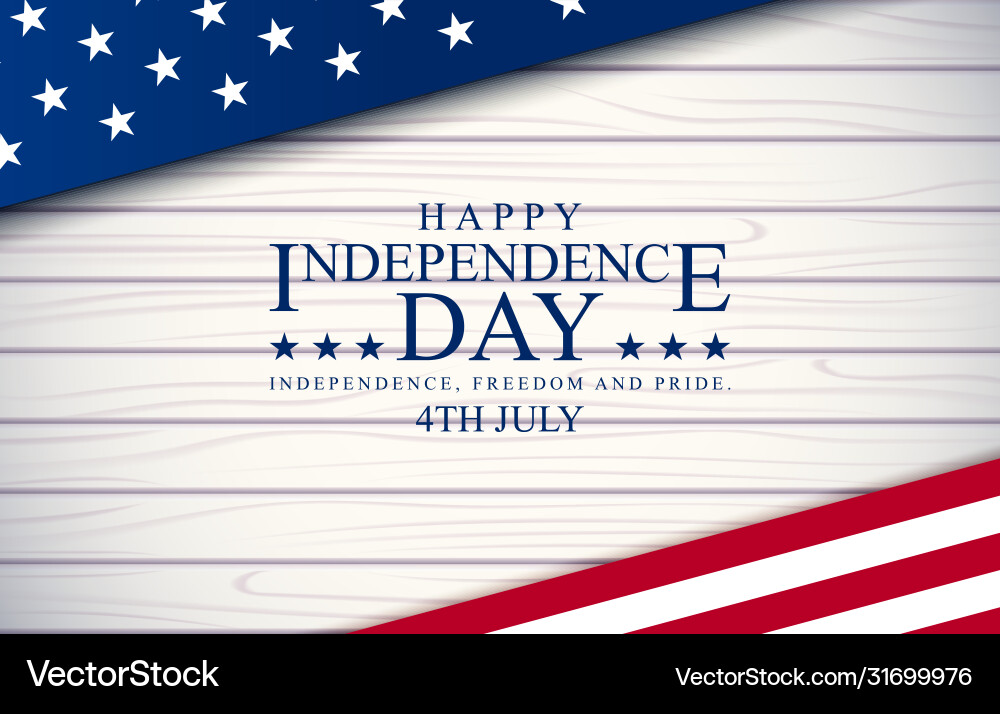 Independence day background Independence day background vector image