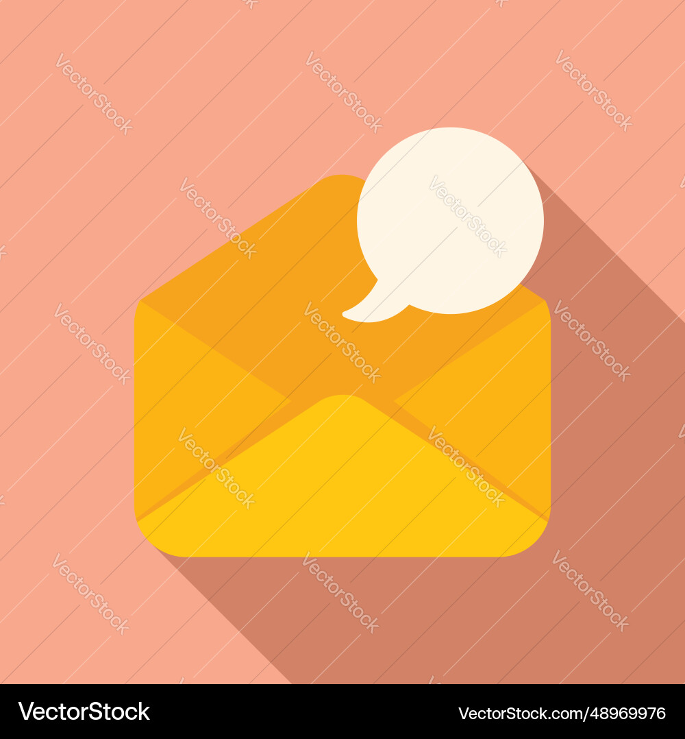 Mail new message icon flat share button Mail new message icon flat share button vector image