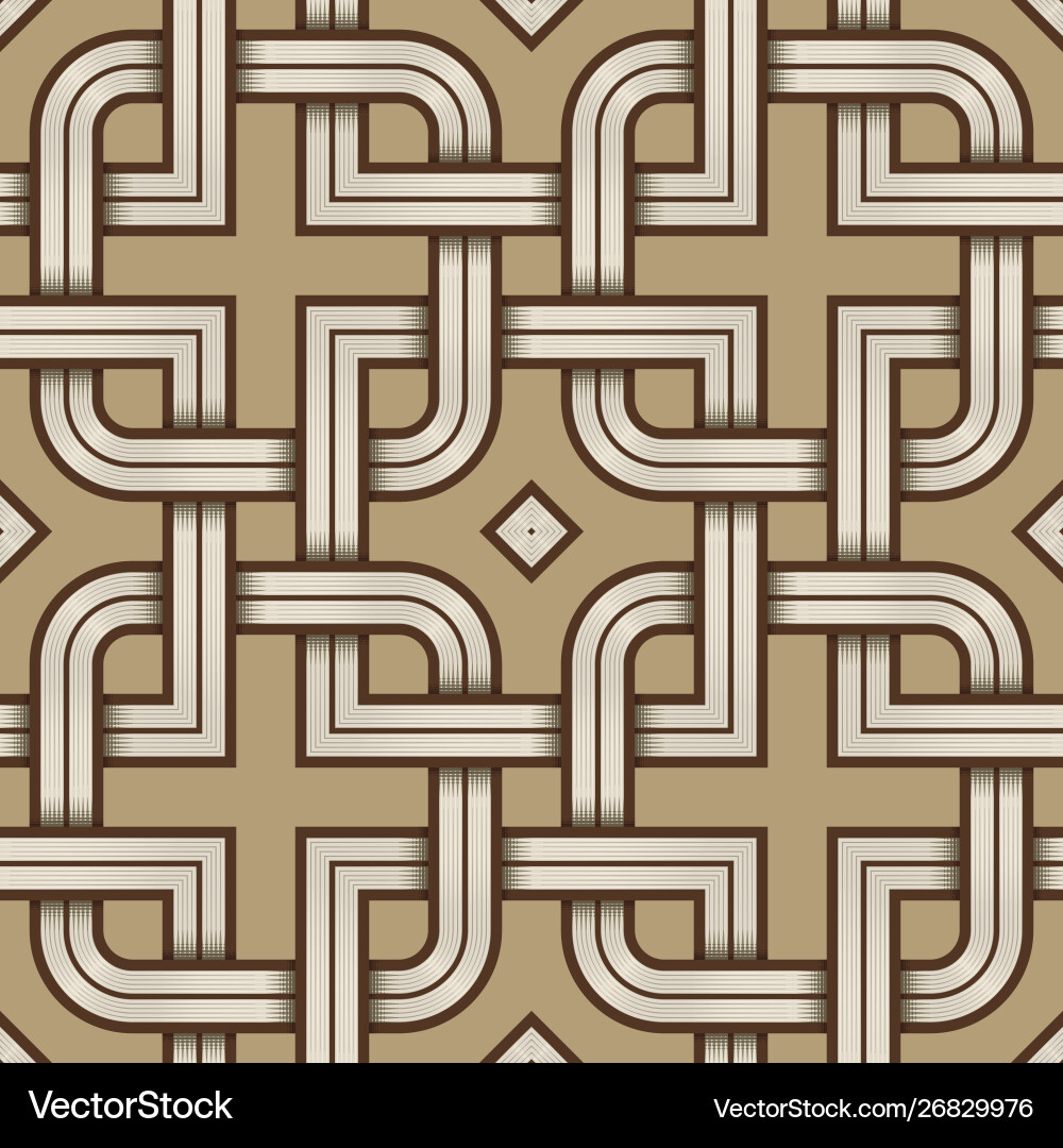 Nordic Chain Pattern - Intricate Symbol vector image