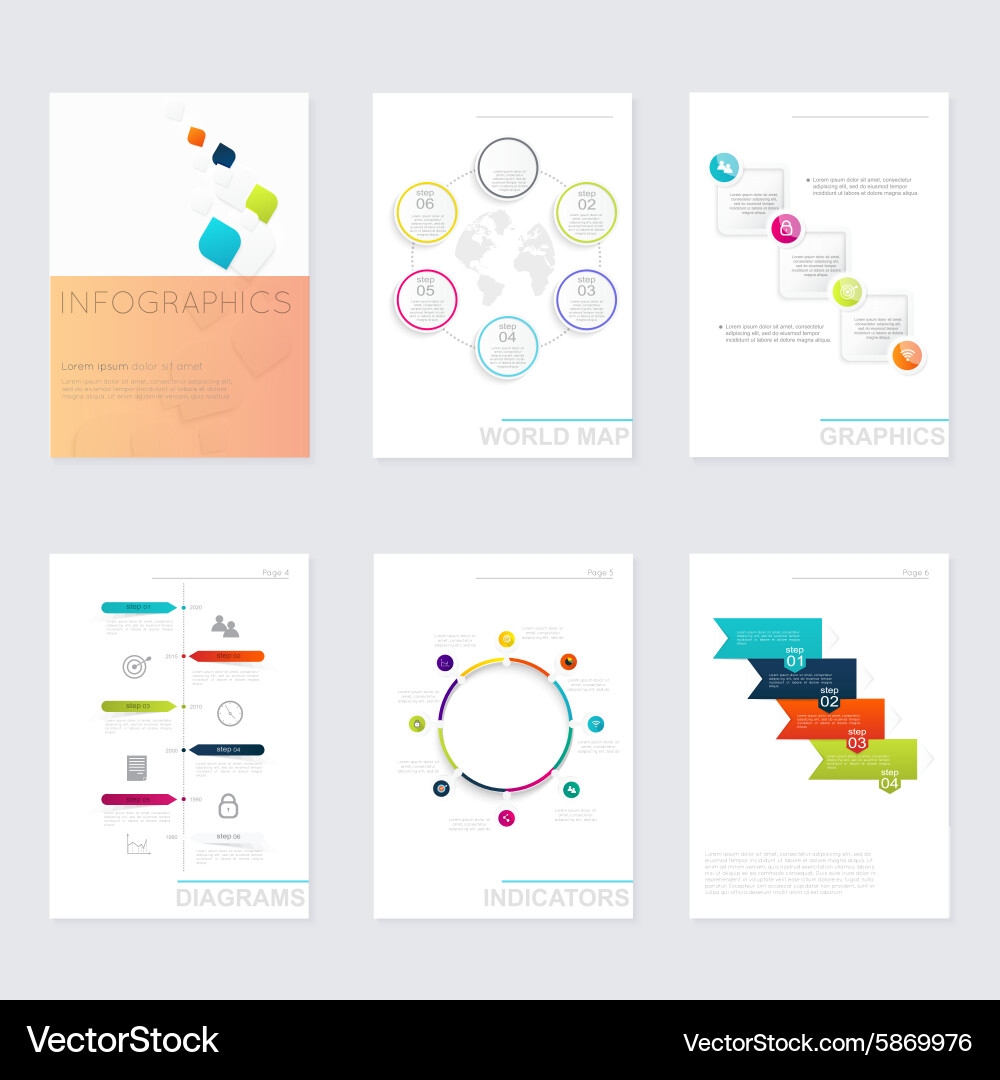 Set of timeline infographic design templates Vector Image