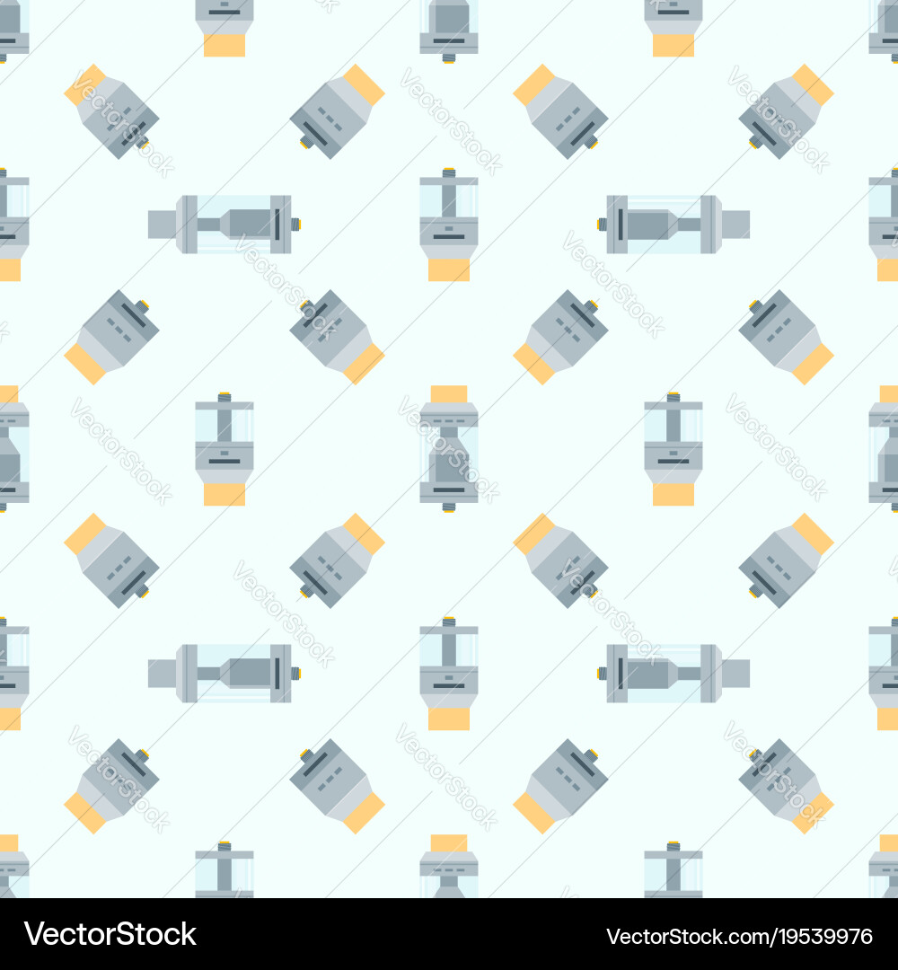 Vaporizer atomizers types pattern Vector Image
