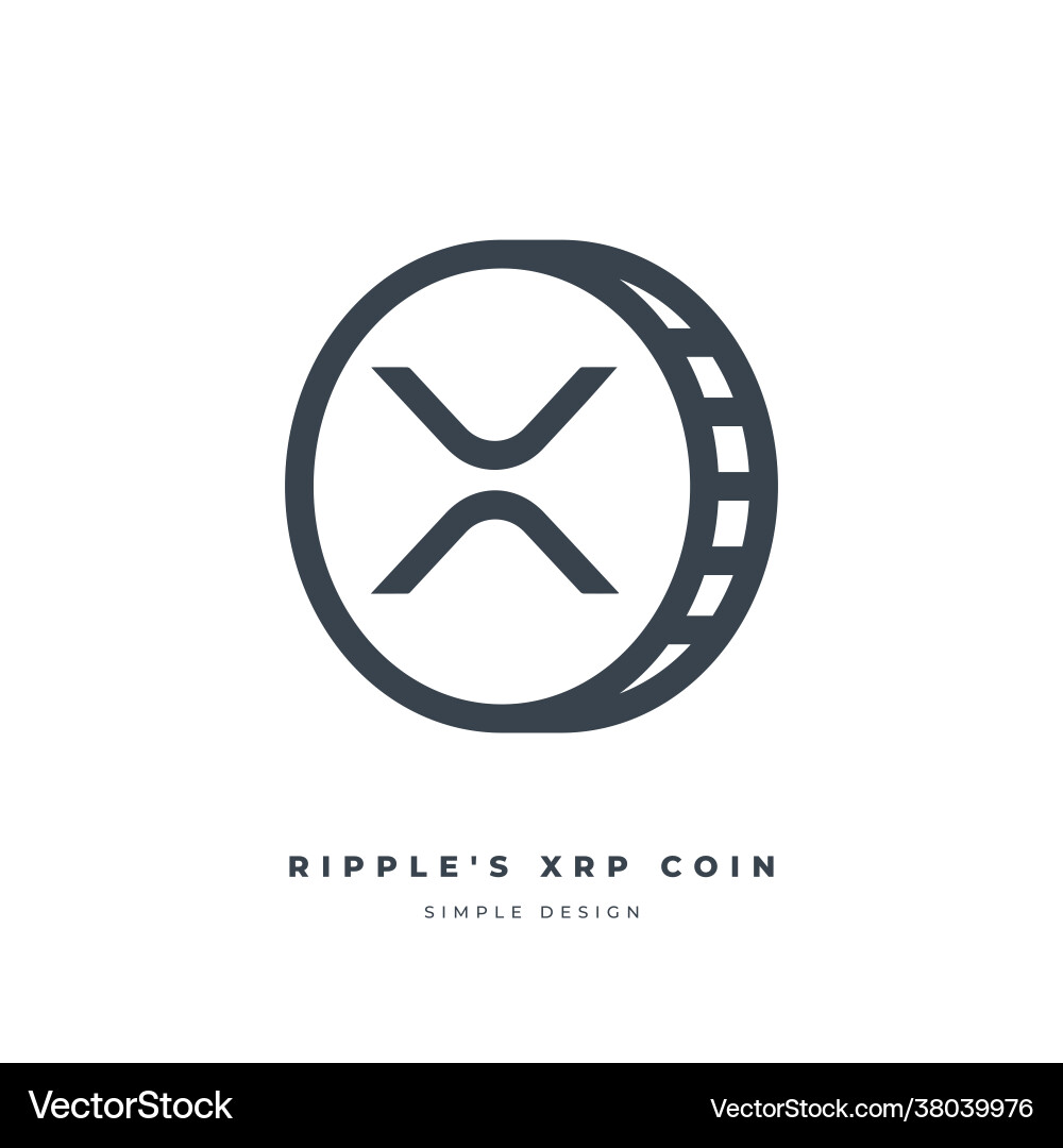 XRP Cryptocurrency Line Icon – Royalty-Free Vector | VectorStock