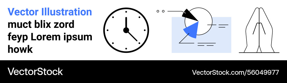 Abstract time management data analysis and focus Abstract time management data analysis and focus vector image