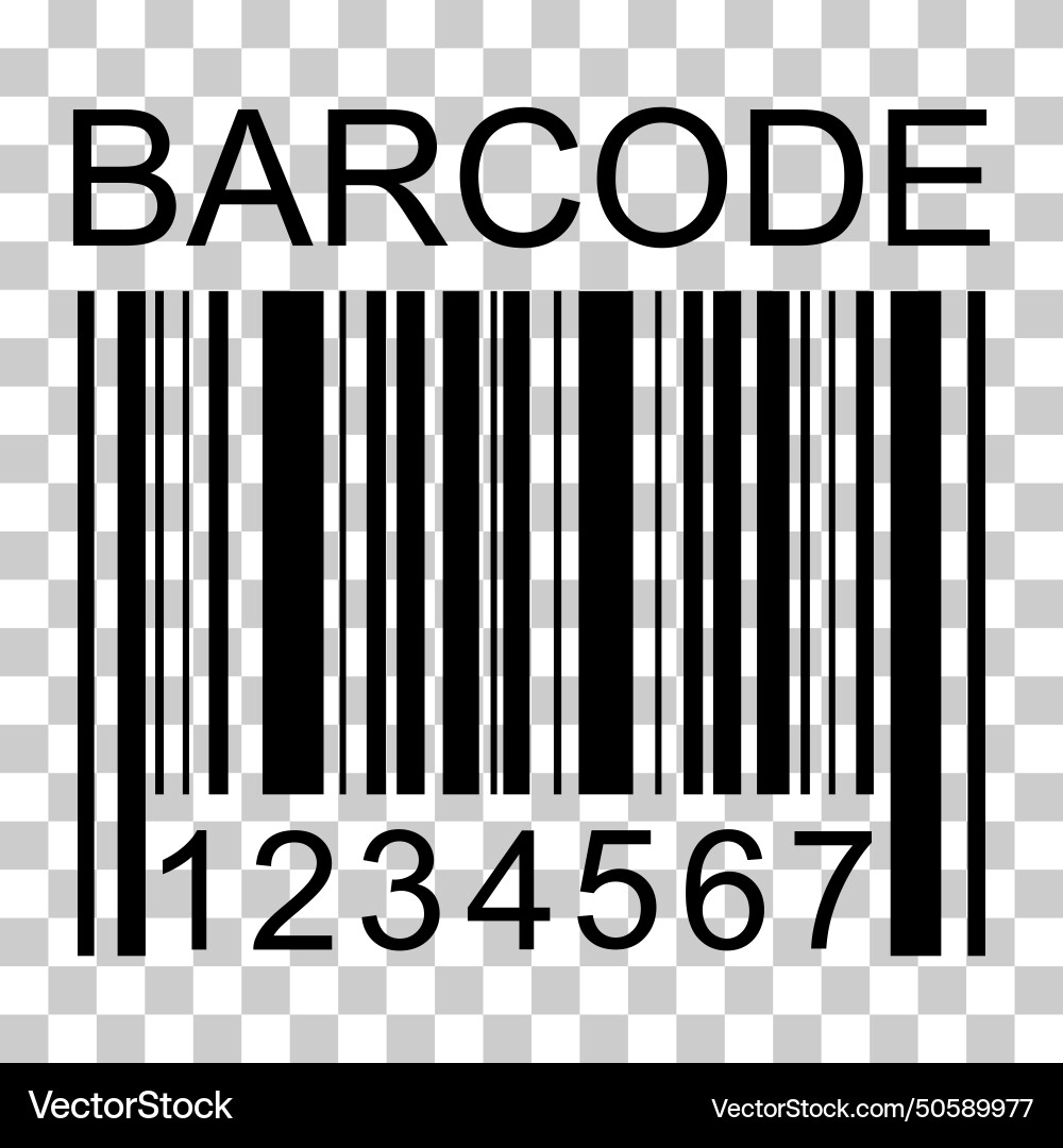 Barcode icon bar code for web flat design isolated Barcode icon bar code for web flat design isolated Vector Image